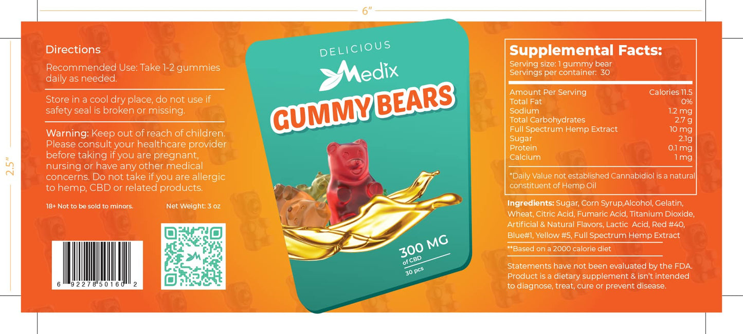 CBD Infused Gummy Bears