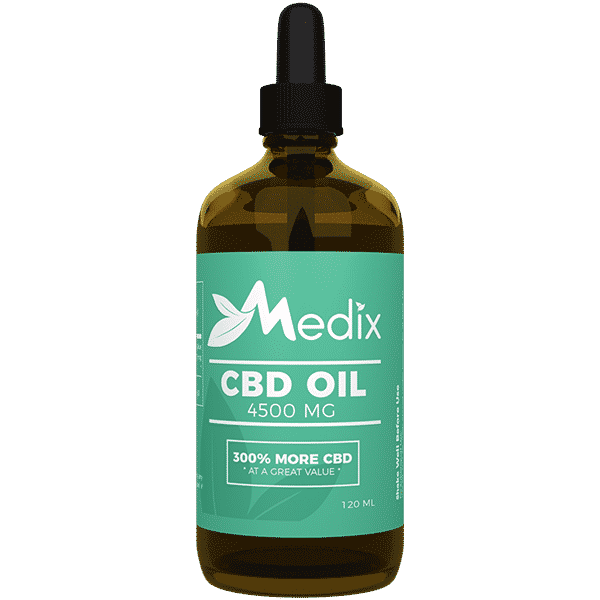 Medix CBD Oil - 100% Natural Flavor (4500 MG)